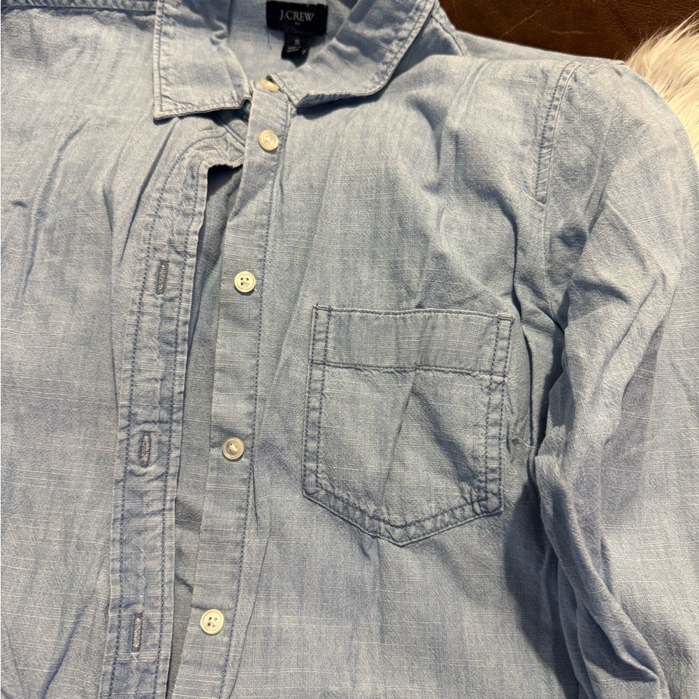 J. Crew Chambray Button Down Shirt